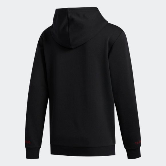 adidas DON Issue #2 Hoodie Sweatshirt Black Red - Picture 2 of 12